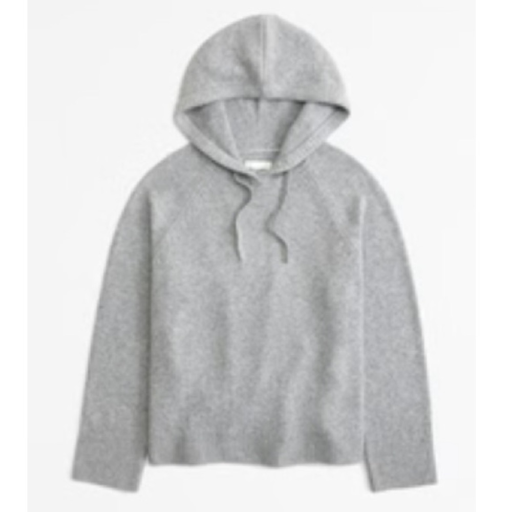 Abercrombie Gray Sweater Hoodie Size Large Oversized